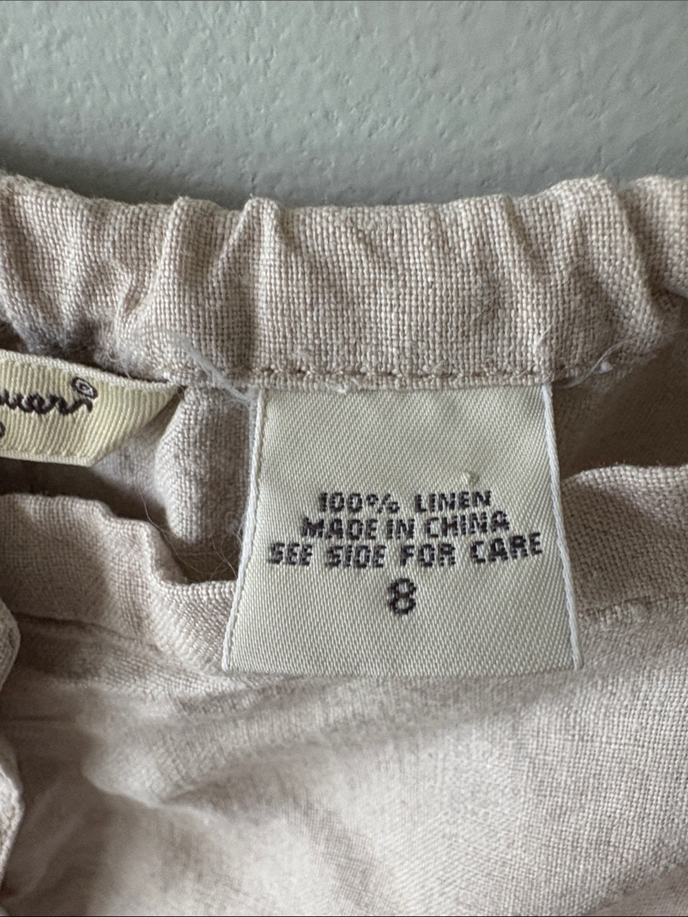 Eddie Bauer Button-Front Flax Linen Skirt - Picture 3 of 6